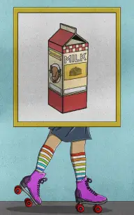 Milk on Rollerblades