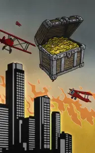 Giant Treasure Attacks Manhattan