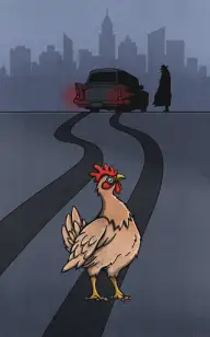 Murdered Rooster on 38th Street