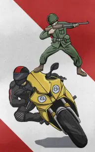 Two Wheels, One Soldier