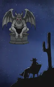 The Lone Rider's Gargoyle