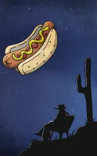 The Lone Rider's Hot Dog