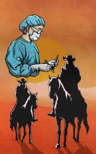 Dentist in the Old West