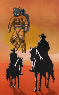 Rocketman in the Old West