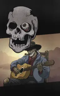 A Cowboy's Singing Skeleton