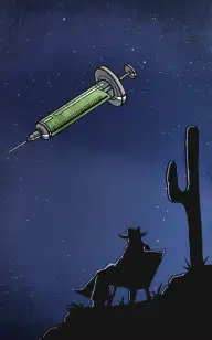 Nightfall on Syringe Ranch