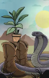 Buck's Flower-Skin Boots