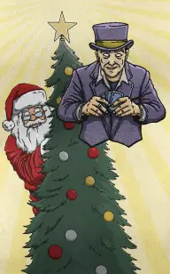 The Magician Waiting for Santa