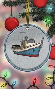 The Christmas Boat Decoration