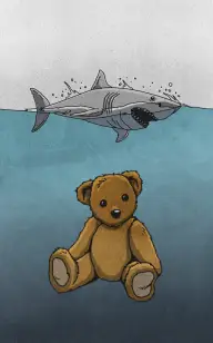 Stuffed Toy Lost at Sea