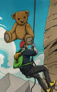 Climbing Teddy Bear Mountain