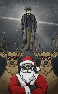 Santa & Stranger on Watch