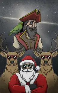 Santa & Pirate on Watch