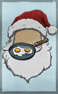 Egg Impersonating Santa