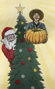 The Farmer Waiting for Santa