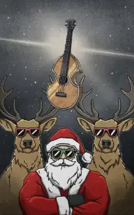 Santa & Guitar on Watch