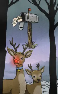 The Mailbox's Light in the Snow