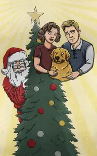 The Family Waiting for Santa