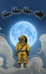 The Diver During Christmas Night