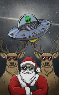 Santa & Alien on Watch