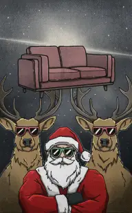 Santa & Sofa on Watch