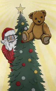The Bear Waiting for Santa