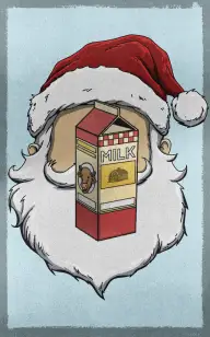 Milk Impersonating Santa