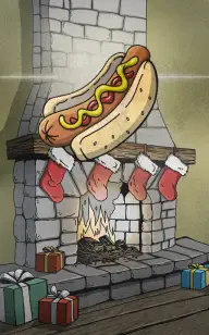 The Hot Dog's Christmas Sock