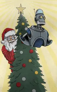 The Robot Waiting for Santa