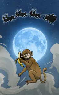 The Chimp Pulling Santa's Sleigh
