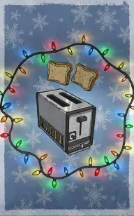 Toaster Wrapped in Lights