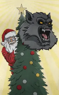 The Wolf Waiting for Santa