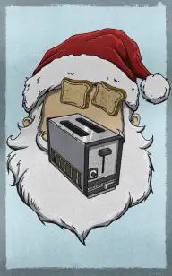 Toaster Impersonating Santa