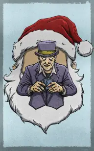 Magician Impersonating Santa