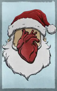 Heart Impersonating Santa