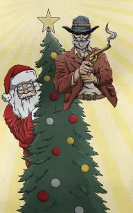 The Cowboy Waiting for Santa