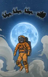 The Rocketman Pulling Santa's Sleigh