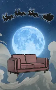 The Love Seat During Christmas Night