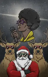 Santa & Disco Queen on Watch