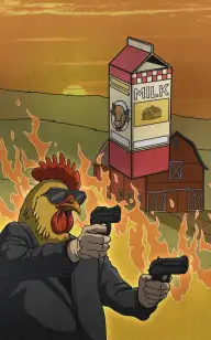 Rooster & Milk Carton