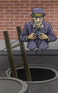 The Magician in a Manhole