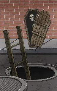 The Coffin in a Manhole