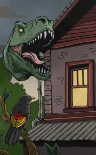 T-rex Gone With the Wind