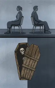 The Breakup Over the Coffin