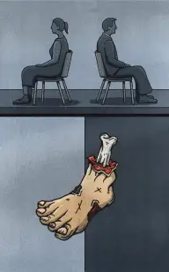 The Breakup Over the Foot