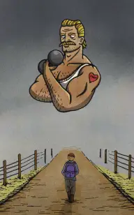 The Weightlifter Walks Alone