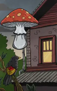 Toadstool Gone With the Wind