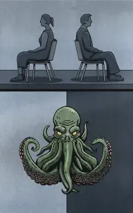 The Breakup Over the Octopus