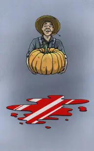 The Farmer Covered in Blood