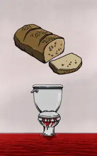 The Bun Flushed Away